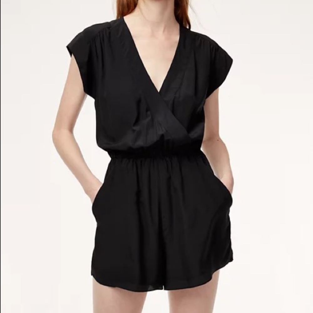Babaton Aritzia Black Romper